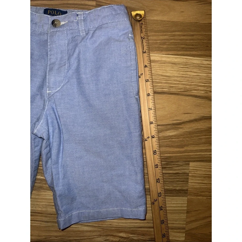 Kids Boys‎  Ralph Lauren Polo Oxford Shorts Size 7 Preppy